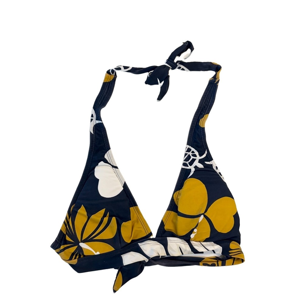 Vintage Y2K Navy Blue Yellow Bikini Top University of California UC Colors‎ UCLA